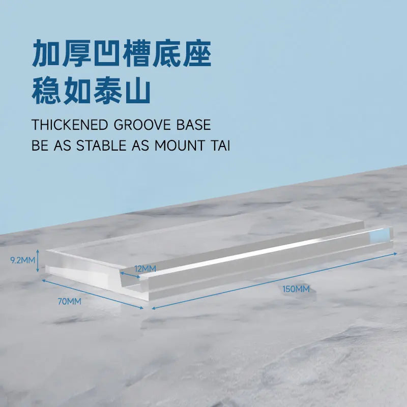 High Transparent Acrylic Magnetic Card Display Stand with Base, Suitable for Pokemon for MTG for Yugioh TCG Card Display Frames