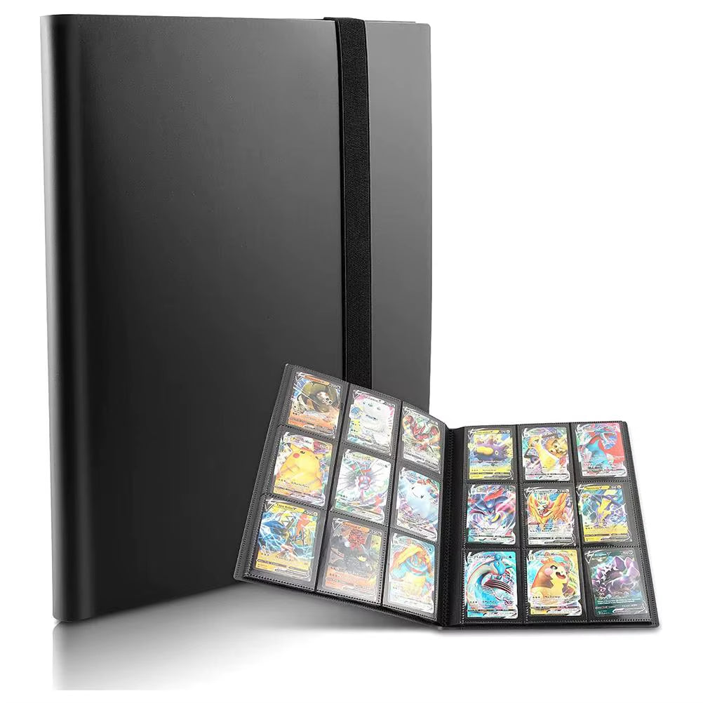 Collectible Card Binder Album 360 Card Holder 9 Pockets Trading Card Binder Album Large-Capacity Card Binder Notebook for Birthd