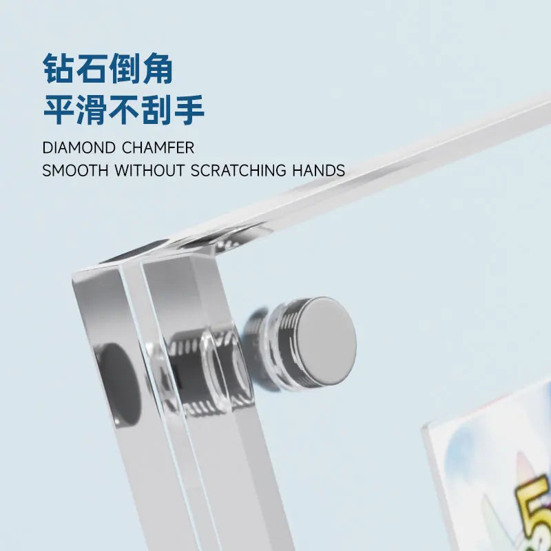 High Transparent Acrylic Magnetic Card Display Stand with Base, Suitable for Pokemon for MTG for Yugioh TCG Card Display Frames