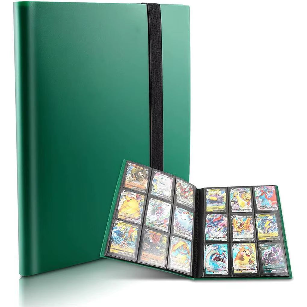 Collectible Card Binder Album 360 Card Holder 9 Pockets Trading Card Binder Album Large-Capacity Card Binder Notebook for Birthd