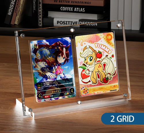 High Transparent Acrylic Magnetic Card Display Stand with Base, Suitable for Pokemon for MTG for Yugioh TCG Card Display Frames
